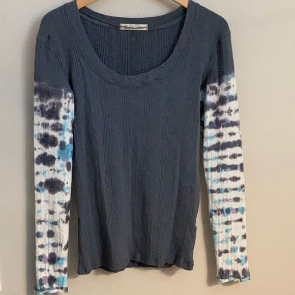 We The Free Big Sur Ribbed Long Sleeve Scoop Neck Shirt - Picture 1 of 6